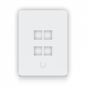 Patch Panel / Faceplate  UFP4H UFP4H UI 1-unidad Blanco 4-Keystone Vertical Faceplate Pintable 118x88mm