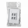 Patch Panel / Faceplate  UFP4H UFP4H UI 1-unidad Blanco 4-Keystone Vertical Faceplate Pintable 118x88mm
