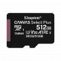 KINGSTON 512GB MicroSD c/Adaptador-SD 100/85mb/s Class10 UHS-I U3 V30
