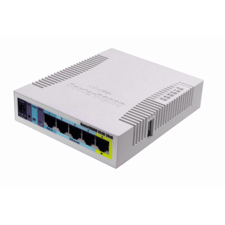 Router 100 2,4G Mikrotik RB951UI-2HND RB951UI-2HND MIKROTIK 1W 2,4GHZ 2.5DBI 5-100 1-USB INC-TRAFO POE-IN-OUT(P5)/8-30V