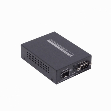 M2M / RS232 / RS485 PLANET ICS-105A ICS-105A -PLANET 1-SFP-100 1-DB9-M RS-232 RS-422 RS-485 5VDC Conversor Ethernet