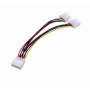 SATA / IDE Generico PIDE2 PIDE2 -1-MOLEX-M 2-MOLEX-H Cable de poder tipo-Y 15cm