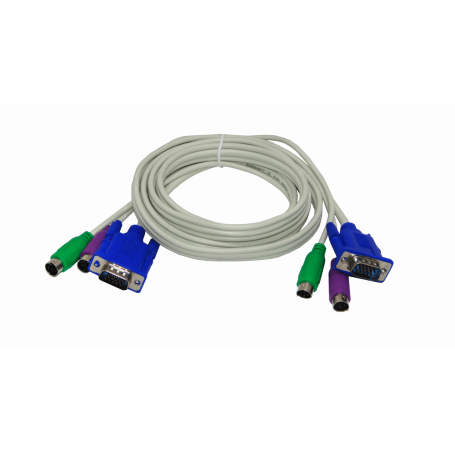 Cables para KVM Dlink DKVM-CB3 DKVM-CB3 Cables para KVM 1,5mt VGA-PS2/Macho-Macho 1.5mt 150cm