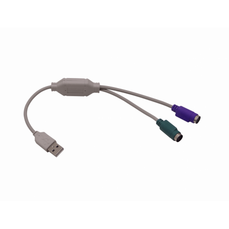 Cables para KVM Generico USBM-PS2H USBM-PS2H Adaptador USB-A-M a 2-PS2-H Teclado/Mouse USB-PS/2