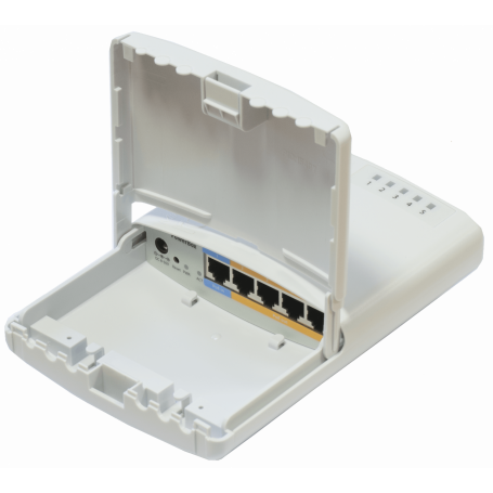 Router Exterior Mikrotik RB750P-PBR2 PowerBox MikroTik – Router PoE para Exteriores 650MHz 5 Puertos | CompraTecno