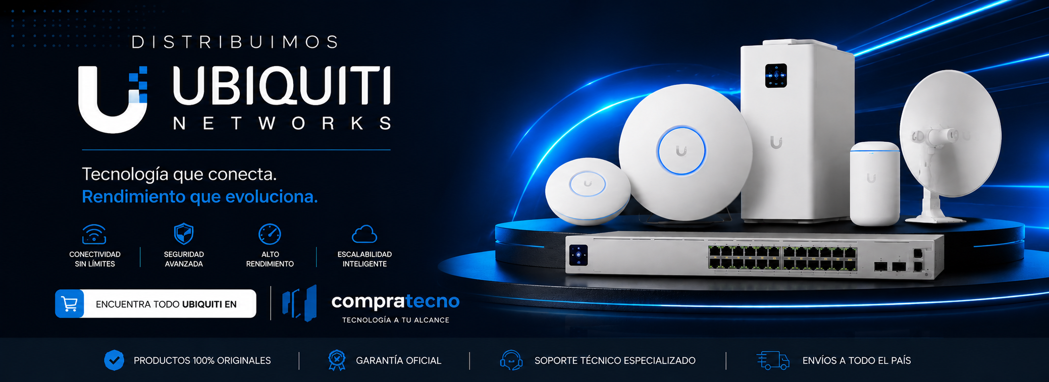 UBIQUITI ROUTER SWITCH ANTENAS
